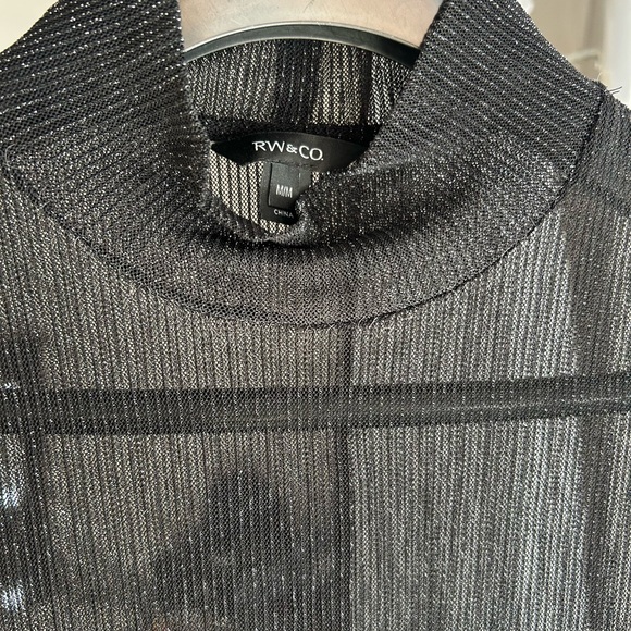 RW&CO. Black Sheer Blouse - Picture 2 of 6